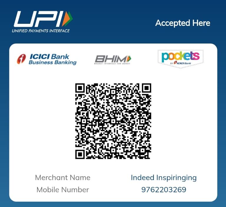 QR core for UPI payment